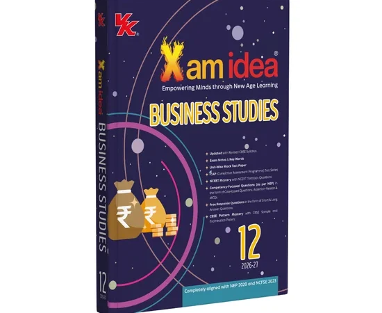 VK Xam Idea Business Studies Book For CBSE Class 12th Latest Edition 2026-27 - bhandari Stationers
