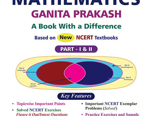 Golden Mathematics Ganita Prakash Part- 1 & 2 Guild Book For CBSE Class 8th Latest Edition 2026-27 - Bhandari Stationers Kota