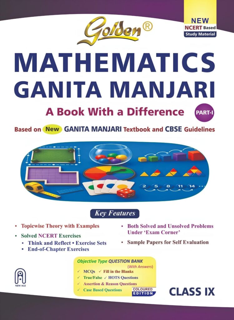 Golden Mathematics Ganita Manjari For CBSE Class 9th Latest Edition 2026-27 - Bhandari Stationers