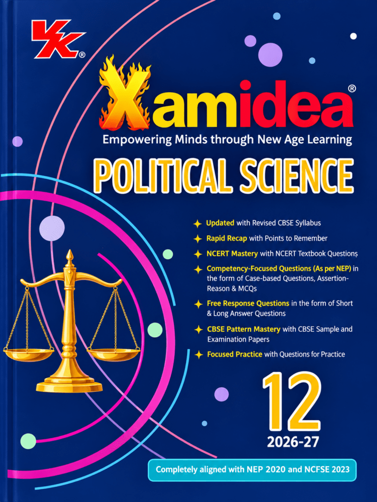 VK Xam Idea Political Science Book For Class 12th Latest Edition 2026-27 - Bhandari Stationers