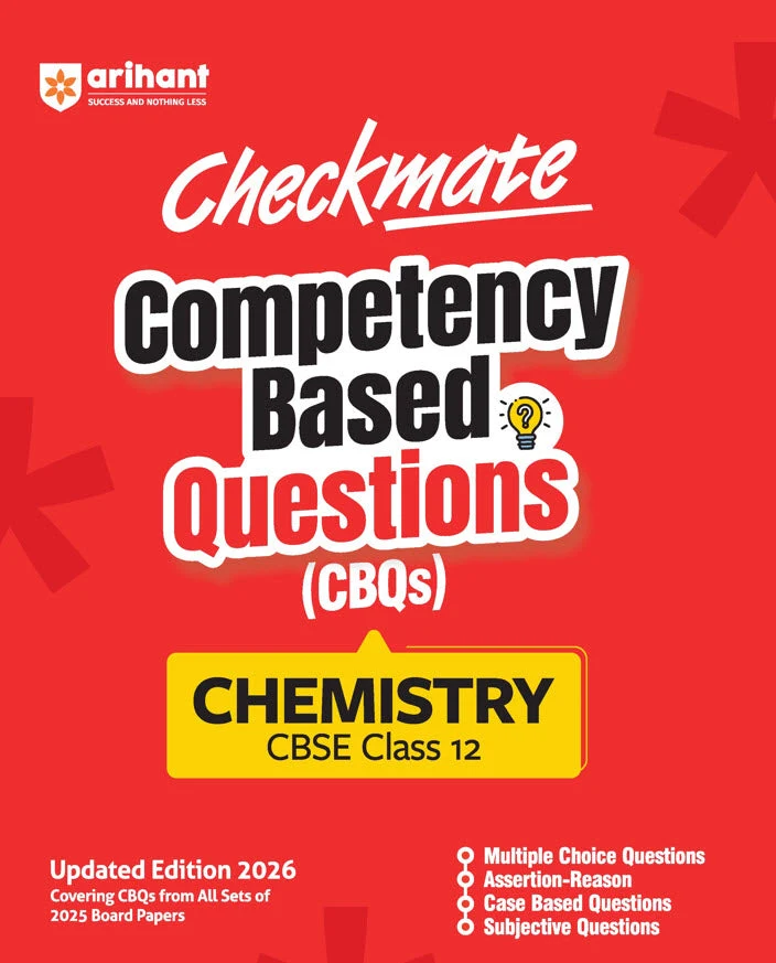 Arihant Checkmate Chemistry For Class 12th PYQs & CBQs (Competency Based Questions & Previous Year Question) Latest Edition 2027 - Bhandari Stationers Kota