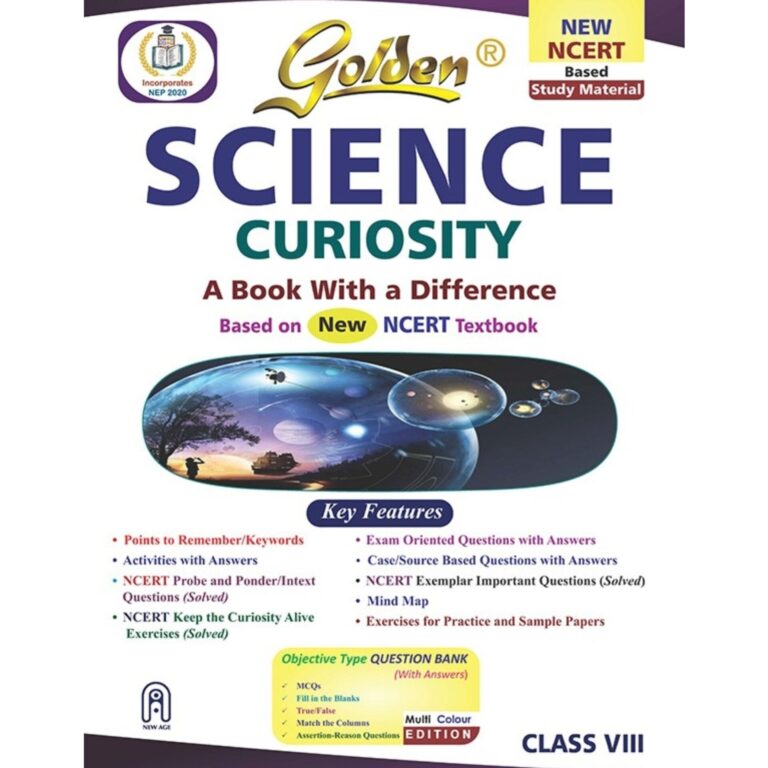 Golden Science Curiosity Guild Book For CBSE Class 8th Latest Edition 2026-27 - Bhandari Stationers Kota