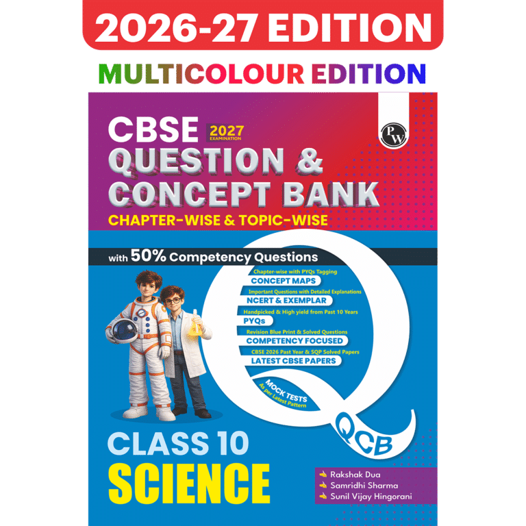 PW Science CBSE Question Bank For Class 10th Latest Edition 2027 - Bhandari Stationers Kota