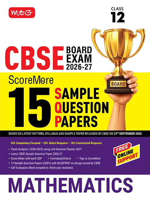 MTG Mathematics 15 Sample Paper For CBSE Class 12th 2027 Exam With Solution - Bhandari Stationers Kota