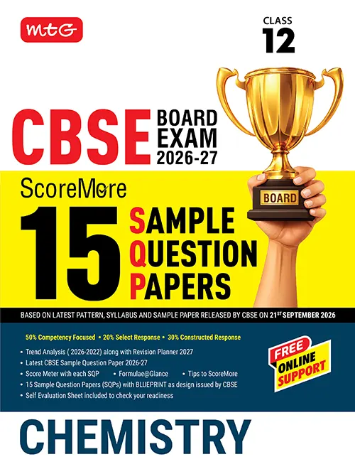 MTG Chemistry 15 Sample Paper For CBSE Class 12th 2027 Exam With Solution - Bhandari Stationers Kota