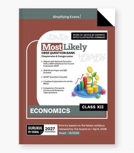 Gurukul By Oswal Economics Most Likely CBSE Best Question Bank For Class 12th Exam 2027 - Bhandari Stationers Kota