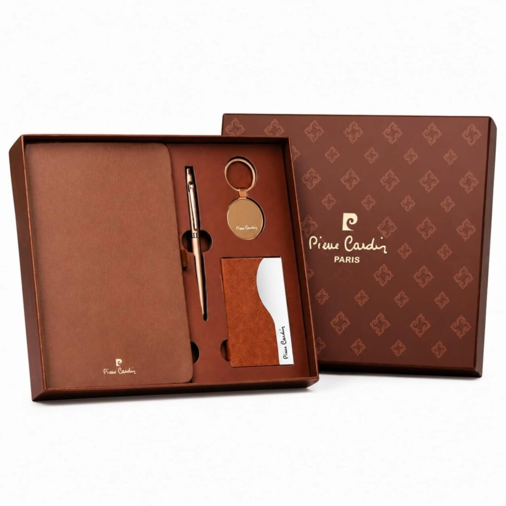 PIERRE CARDIN Grace Gift Set Ball Pen, Diary, Card holder and Key Chain - Bhandari Stationers Kota
