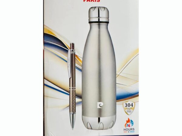 Pierre Cardin Lexus Gift Set Vacuum Insulated SS Bottle with Designer Ball Pen - Bhandari Stationers Kota