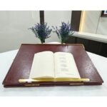 Premium Brown Leatherette Adjustable Table Top - Bhandari Stationers Kota