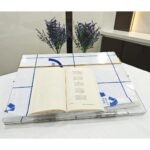 Premium Transparent Adjustable Table Top with Golden Page Holder - Bhandari Stationers Kota