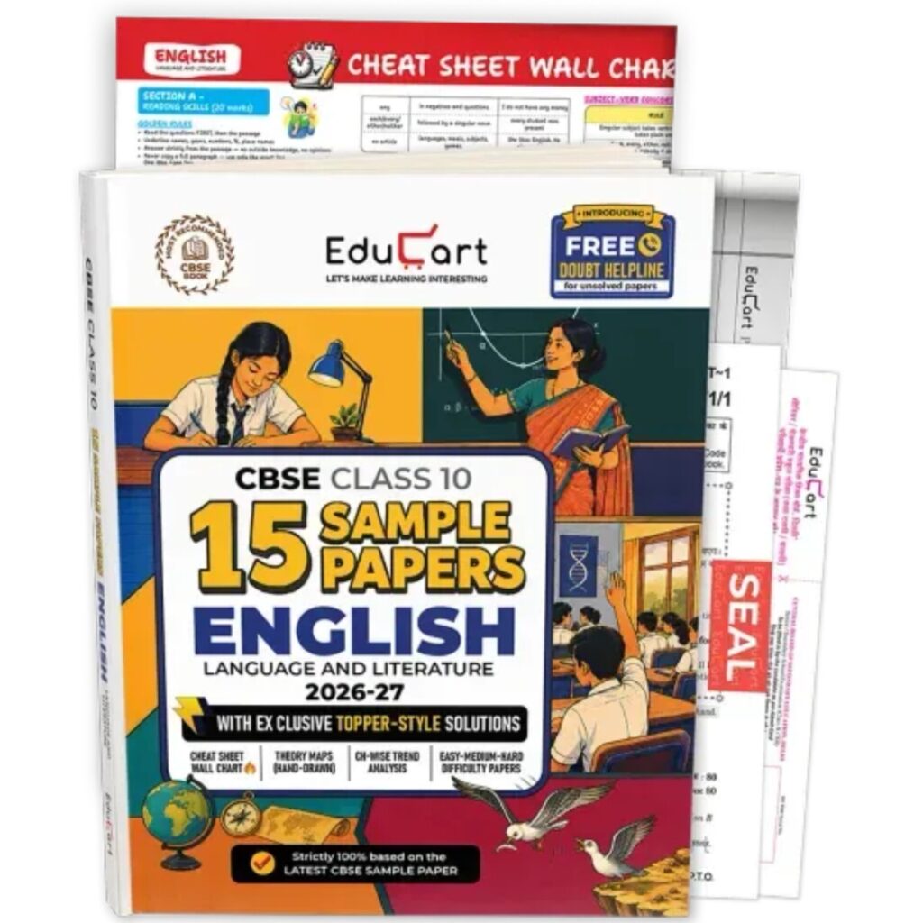 Educart English Language and Literature Sample Papers For CBSE Class 10th Latest Edition 2026-27 - Bhandari Stationers Kota
