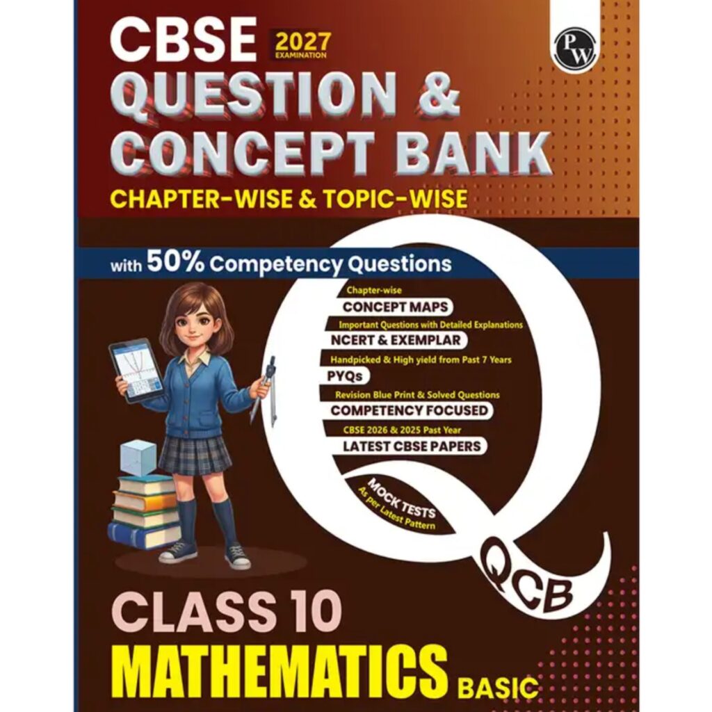 PW Mathematics Basic CBSE Question Bank For Class 10th Latest Edition 2027 - Bhandari Stationers Kota