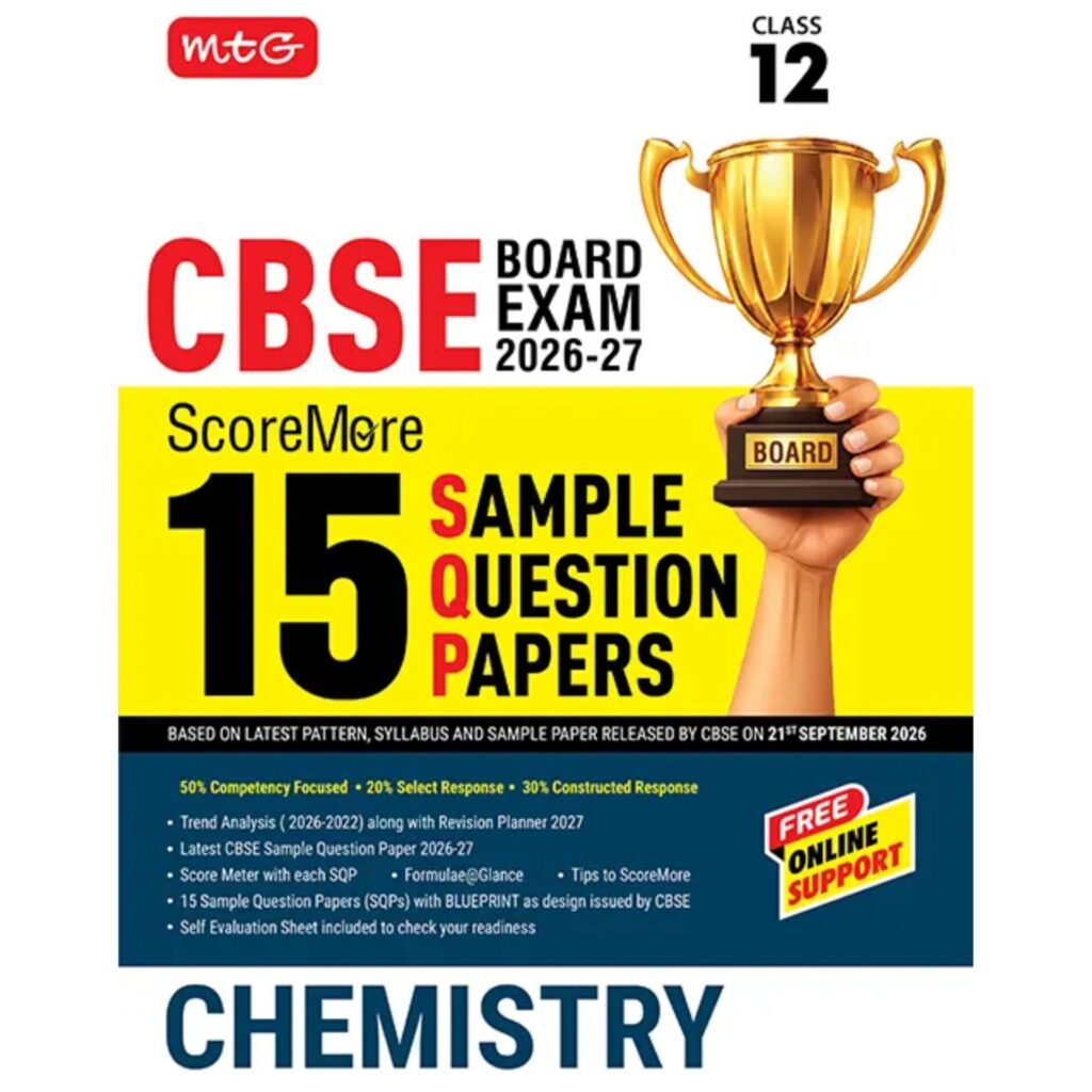 MTG Chemistry 15 Sample Paper For CBSE Class 12th 2027 Exam With Solution - Bhandari Stationers Kota