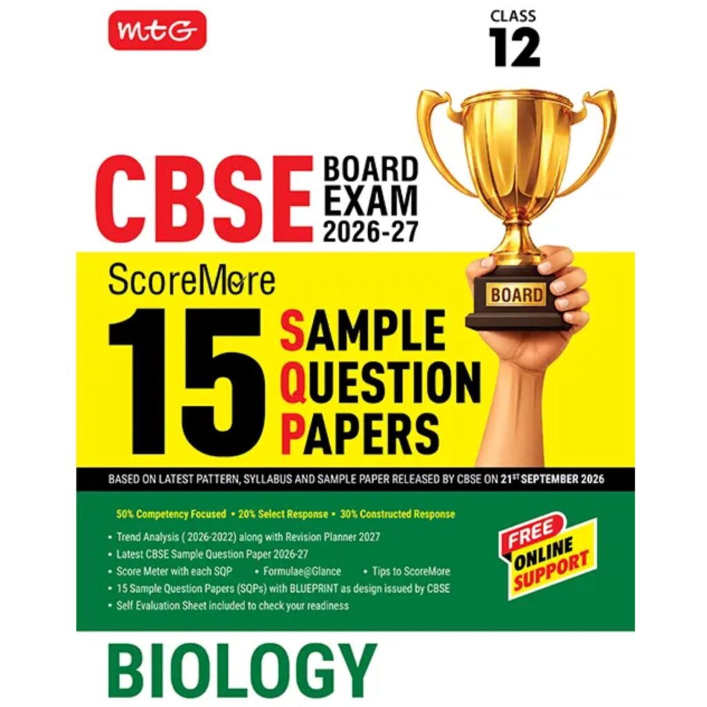 MTG Biology 15 Sample Paper For CBSE Class 12th 2027 Exam With Solution - Bhandari Stationers Kota