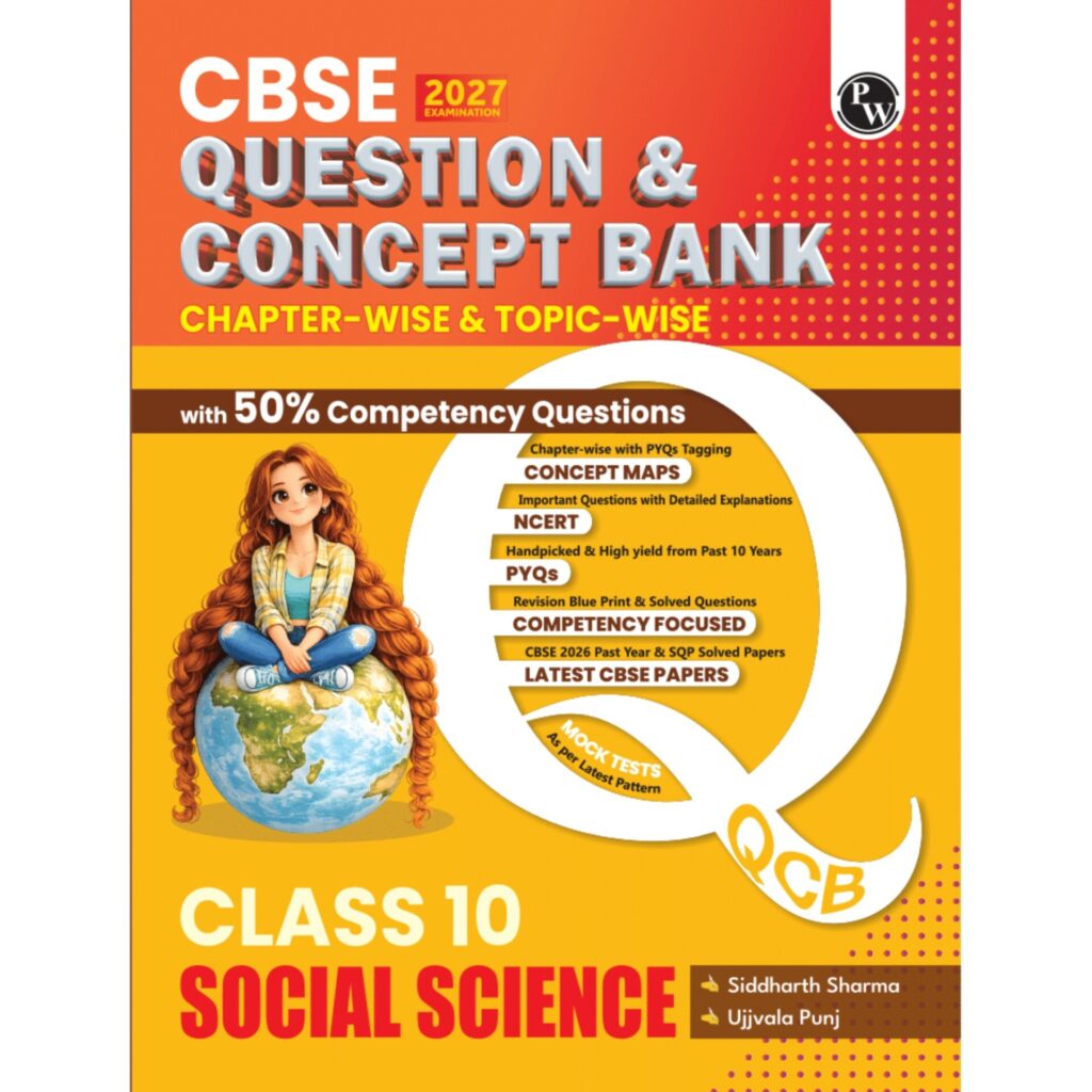 PW Social Science CBSE Question Bank For Class 10th Latest Edition 2027 - Bhandari Stationers Kota