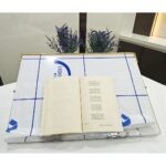 Premium Transparent Adjustable Table Top with Golden Page Holder - Bhandari Stationers Kota