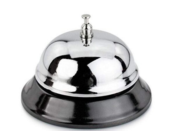 Premium Table Call Bell Stainless Steel for Reception Waiter Shop Counter - Bhandari Stationers Kota