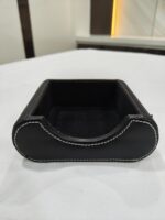 Desk Top Best Pen Stand Premium Black Color Leather Made - Bhandari Stationers Kota