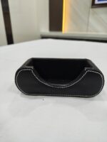 Desk Top Best Pen Stand Premium Black Color Leather Made - Bhandari Stationers Kota