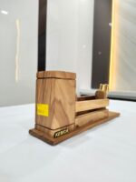 Kebica Classic Wooden Pen Stand With 2 Pen Holder - Bhandari Stationers Kota