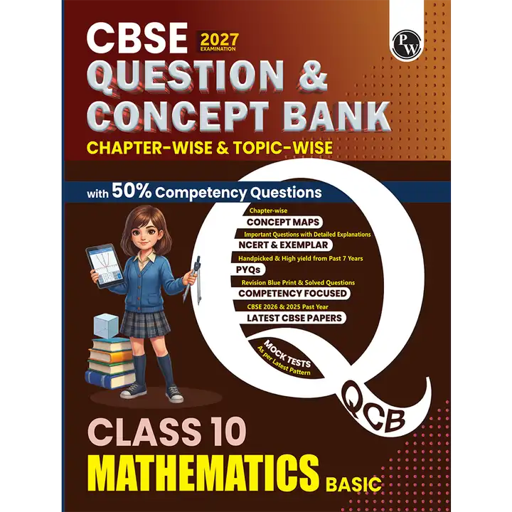 PW Mathematics Basic CBSE Question Bank For Class 10th Latest Edition 2027 - Bhandari Stationers Kota