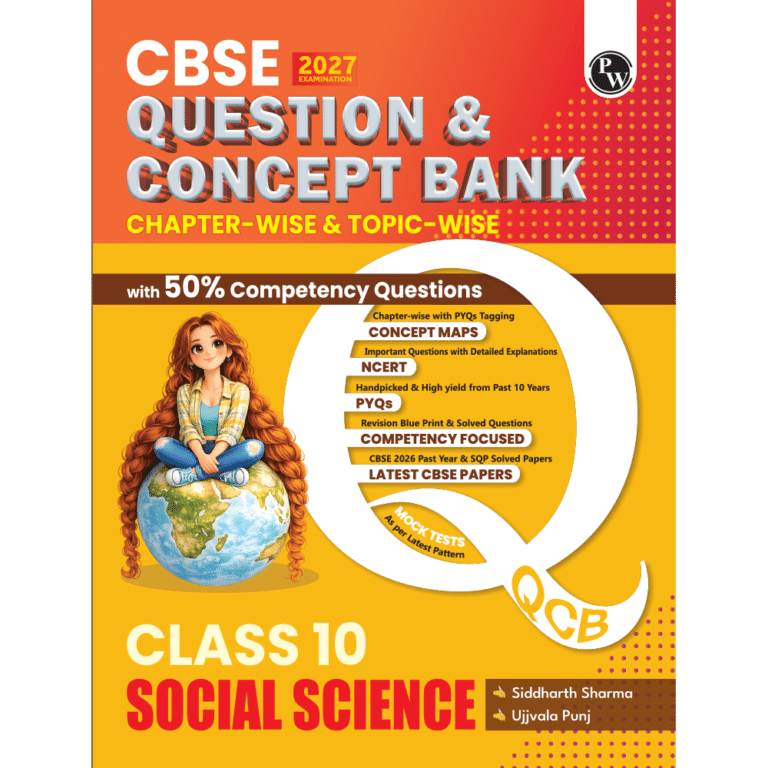 PW Social Science CBSE Question Bank For Class 10th Latest Edition 2027 - Bhandari Stationers Kota