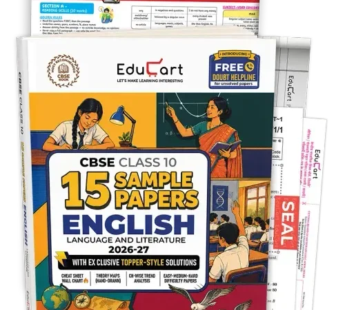 Educart English Language and Literature Sample Papers For CBSE Class 10th Latest Edition 2026-27 - Bhandari Stationers Kota
